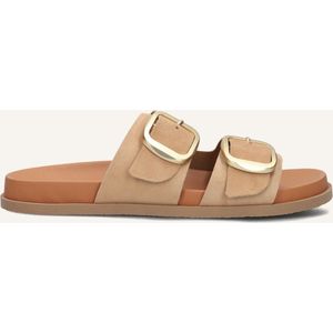 Notre-V - 227066 - Slippers - Beige - Suède - Dames