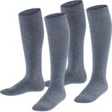 ESPRIT - Kniekousen - Grijs Light Grey Melange - Multipack 2 paar - Katoen