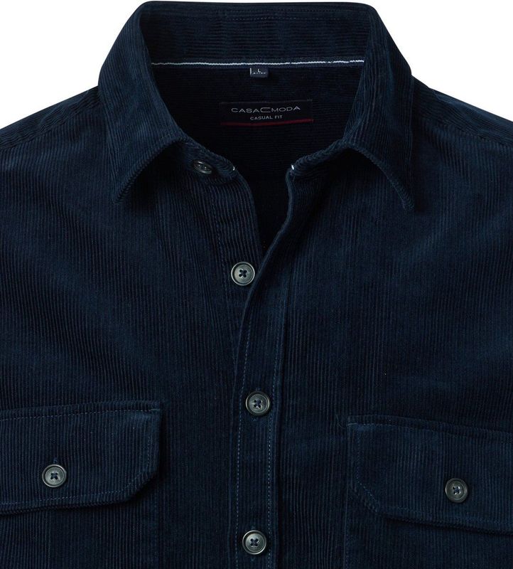 Casamoda - Heren Overshirt - Donkerblauw - 454482600