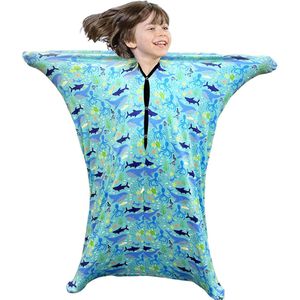 Sensorische sokken voor kinderen, vierzijdig elastisch, sensorische trainingstas voor kinderen, sokken voor het menselijk lichaam, elastische tas met meerdere bewegingen - Undersea World M