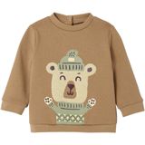 Sweatshirt - Karamel - Jongensbaby - Zacht Geborsteld Fleece - Lange Mouwen