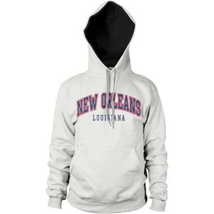 New Orleans Louisiana Hoodie White-S
