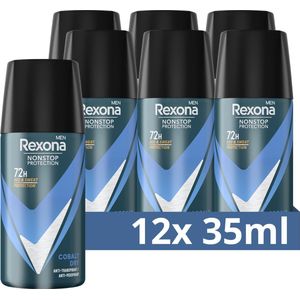 Rexona - Men Advanced Protection - Anti-Transpirant Spray - Cobalt Dry - 12 x 35 ml - Voordeelverpakking