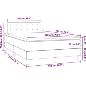 vidaXL-Boxspring-met-matras-kunstleer-cappuccinokleurig-120x190-cm