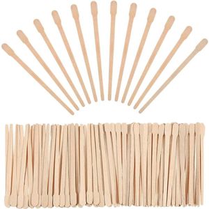500 Houten waxstaafjes voor natuurlijke wenkbrauwen - Houten spatel