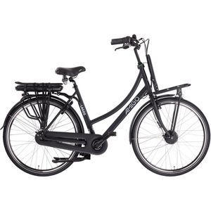 AMIGO E-Lagos T3 Elektrische Fiets - E-bike 28 Inch - 50 cm - Damesfiets - 7 Versnellingen - Rollerbrake - 536 Wh - Matzwart