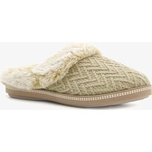 Skechers Cozy Campfire dames pantoffels - Beige - Extra comfort - Memory Foam - Maat 36