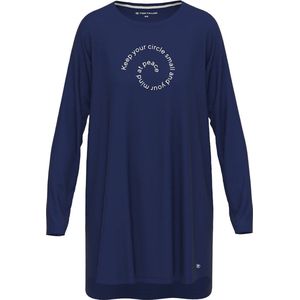 Tom Tailor - Dames Nachthemd Sofia - Blauw - Viscose - Maat 36