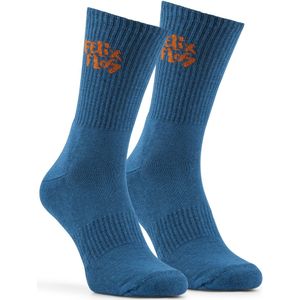 Felix - Performance Step - Donkerblauwe Sportsokken - Dames/Heren - Katoen - Schokdempend en Naadloos