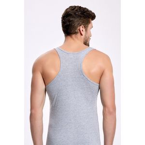 2 Pack ilke® Heren Halterhemd - 100% Hoogwaardige Katoen-Grijs-S