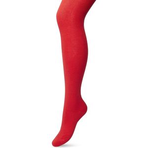 Bonnie Doon Biologisch Katoenen Maillot Dames Rood maat 42/44 XL - Uitstekende pasvorm - Gladde Naden - OEKO-TEX gecertificeerd - Bio Cotton Tights - Duurzaam en Huidvriendelijk Bio Katoen - Fel Rood - Southern Fish Red - BP051900.43