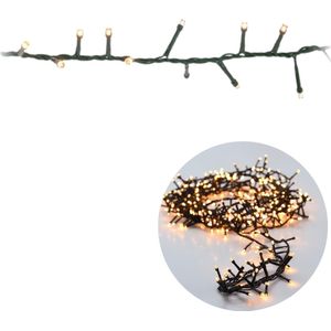 Cheqo® Kerstboomverlichting - Micro Clusterverlichting - Kerstlampjes - Led Verlichting - Kerstverlichting voor Binnen en Buiten - Met Haspel - 1250 LED - 25 Meter - Met Timer - Extra Warm Wit