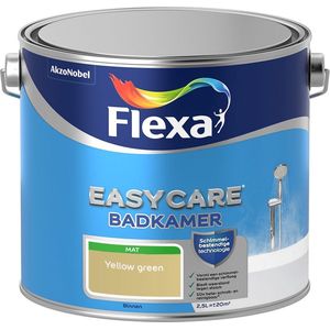 Flexa | Easycare Muurverf Mat Badkamer | Yellow green - Kleur van het jaar 2006 | 2.5L