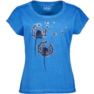 Blue Seven dames shirt - shirt dames - 105778 - blauw met print - KM - maat 38