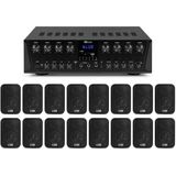 Power Dynamics PV280BT Geluidsinstallatie - 16 Speakers - 8-Zone Versterker - Bluetooth - 800W