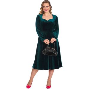 Banned Flare jurk -XL- A Royal Evening Groen