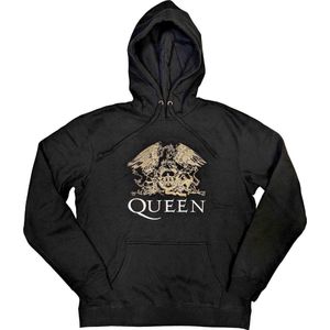 Queen - Crest Hoodie/trui - S - Zwart