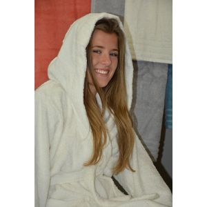 ARTG Robezz - Biologische Katoen - Badjas Capuchon - White - Maat XXL