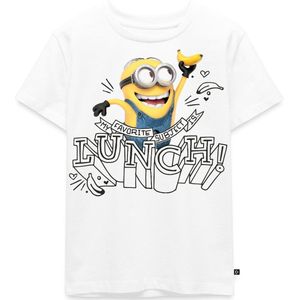 Minions Met Banaan Mijn Favoriete Thema Is Lunch Premium T Shirt Kinderen