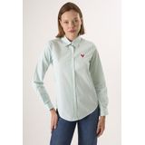 Felix Hardy - Overhemd - Groen - 97% Katoen - Dames