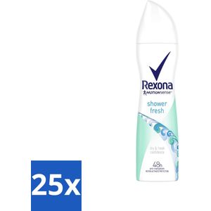 Rexona - Shower Fresh - Deodorant Spray - Anti-transpirant - 150 ml - Bulkverpakking - 25 stuks