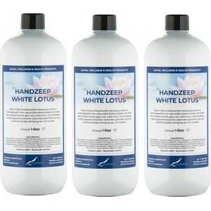 Handzeep White Lotus 1 liter - set van 3 stuks