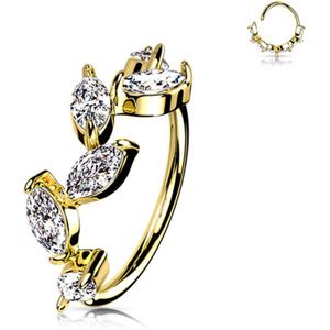 Sluitring - Buigbare Ring - Chirurgisch Staal / Messing - Diameter 8 mm