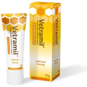 RelaxPets - Vetramil - Wondzalf - Honingzalf - Verzachtend & Herstellend - Tube - 10 gram - met Cardiospermum