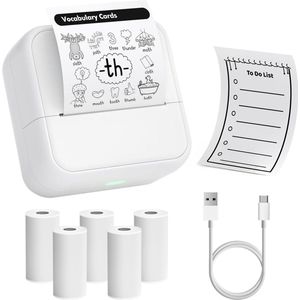 Azomor® Draagbare mini-fotoprinter met inktloze thermische technologie voor smartphone