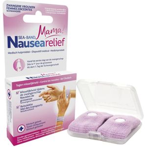 Seaband Mama - Polsband - Lila - Acupressure - 2 stuks