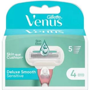 Gillette Venus Rasierklingen, Deluxe Smooth Sensitive, 4 St