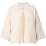 MIAMODA MIAMODA - Dames - Vest capemodel wijde 3/4-klokmouw - Off-white - Maat 42+