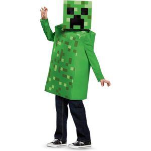 DISGUISE - Klassiek Minecraft Creeper kostuum voor kinderen - 134/152 (10-12 jaar)