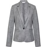 Mid Grey - Blazer - Capuchon - Lange Mouwen - Reverskraag