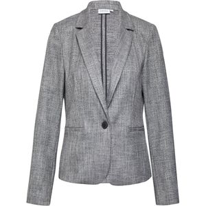 Mid Grey - Blazer - Capuchon - Lange Mouwen - Reverskraag
