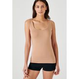 Damart - Thermolactyl Sensitive - T-shirt met Korte Mouwen - Bruin - Dames