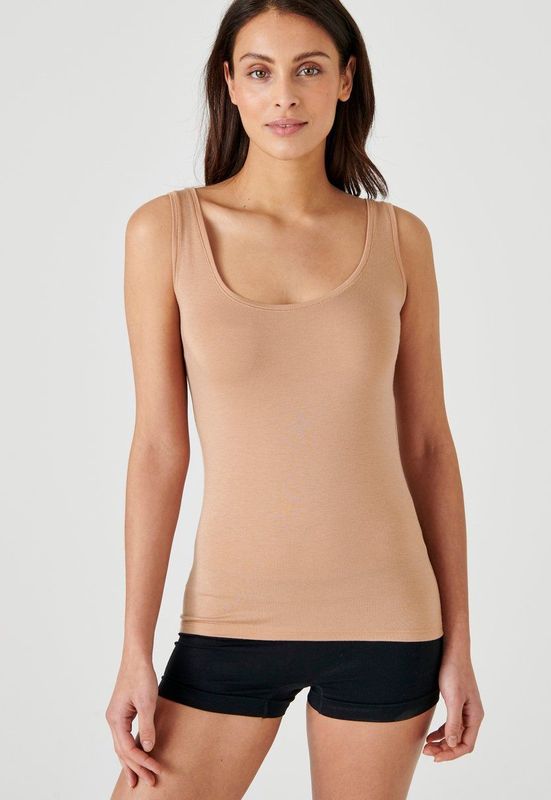 Damart - Thermolactyl Sensitive - T-shirt met Korte Mouwen - Bruin - Dames