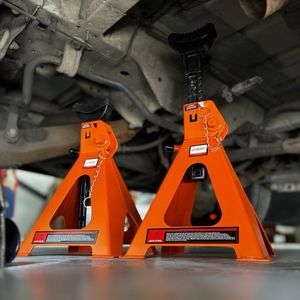 HDKTOOLS® Assteunen set 6 ton | 6000KG | 2 stuks | autokrik | garagekrik bok | 40cm - 60cm | garage steunen