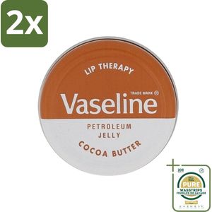 Vaseline - Lip Therapy - Lippenbalsem - Cocoa Butter - 20 g - Voordeelverpakking - 2 stuks - Droge lippen - Gehydrateerde lippen