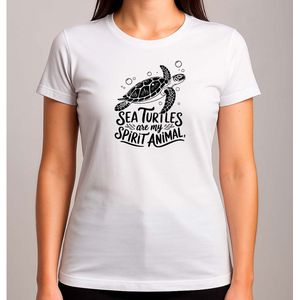 Sea Turtles are My Spirit Animal - T Shirt - Funny - Grappig - LachenMaar - Humor - Gieren - Cute - TooFunny - Sarcasm