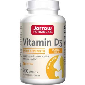 Vitamin D-3 1000IU Jarrow Formulas 200softgels