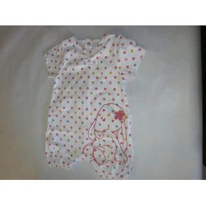 combi wit stip  noukie's  1jaar 80 meisje