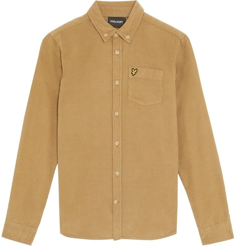 Lyle & Scott - Nauw Corduroy Shirt - Bruin - Jongenshemd