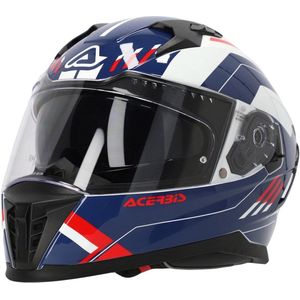 Acerbis - X-Way Graphic - Systeemhelm - Wit Blauw Rood