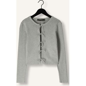 Frankie & Liberty Rivka Cardigan Truien & Vesten Meisjes - Sweater - Hoodie - Vest- Lichtgrijs - Maat 176