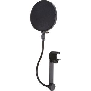 Fame Audio PF 135L plopkap Nylon 135mm met zwanenhals/ groote klem - Microfoon popfilters