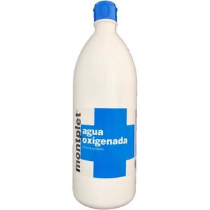 WATERSTOFPEROXIDE 4,9% GESTABILISEERD ZUURSTOFWATER BIJ 16 vol AGUA OXIGENADA _ STABILIZED OXYGENATED WATER AT 16 vol HYDROGEN PEROXIDE 4.9%