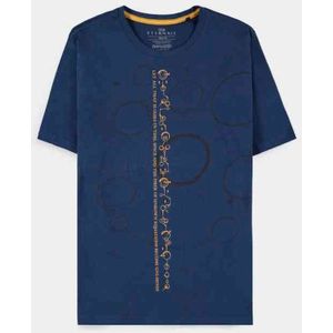Marvel Eternals - Eternal Script Heren T-shirt - M - Blauw