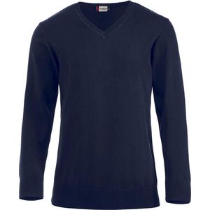 Aston heren V-neck sweater marine