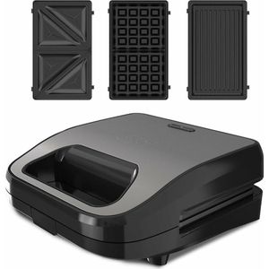 Tosti apparaat Black & Decker BXSA754E 750 W Zwart